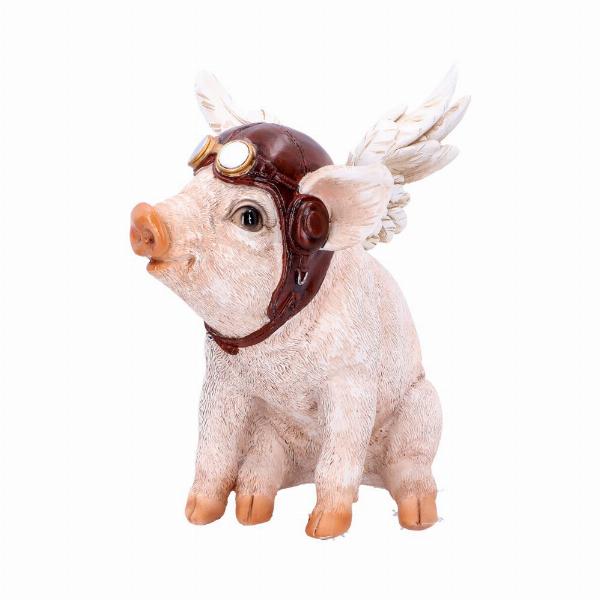 Photo #2 of product U4780P9 - When Pigs Fly Winged Pilot Pig Ornament