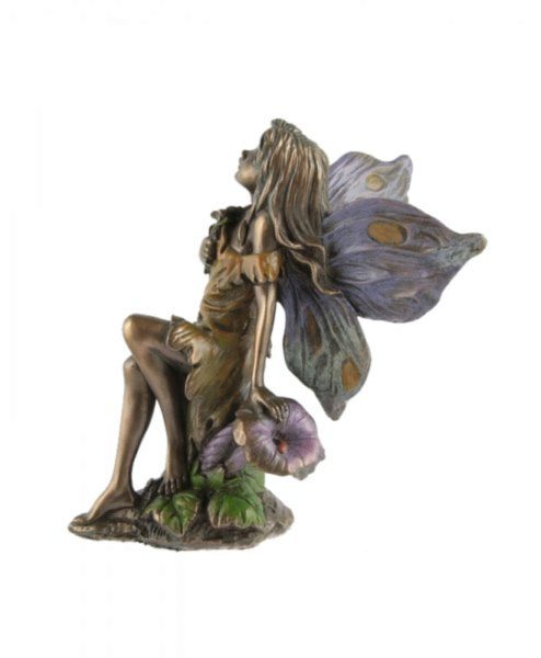 Photo of Woodland Fairy Sitting Bronze Figurine