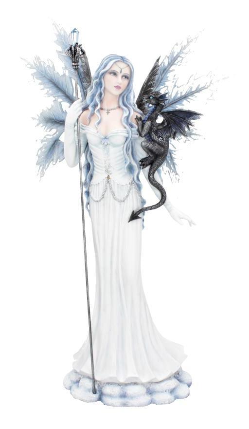 Photo #1 of product D4522N9 - Ice Fairy Figurine With Dragon Companion Adica 57cm