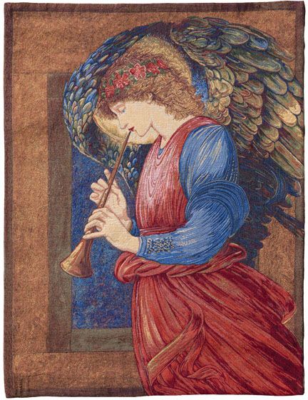 Phot of Angel With Flageolet Wall Tapestry