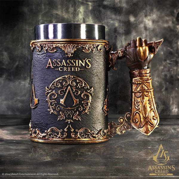 Photo #5 of product B6643B24 - Assassin's Creed Through the Ages Black and Gold Tankard