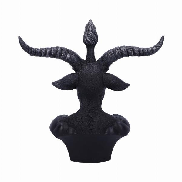 Photo #3 of product B5114R0 - Celestial Black and Silver Baphomet Bust