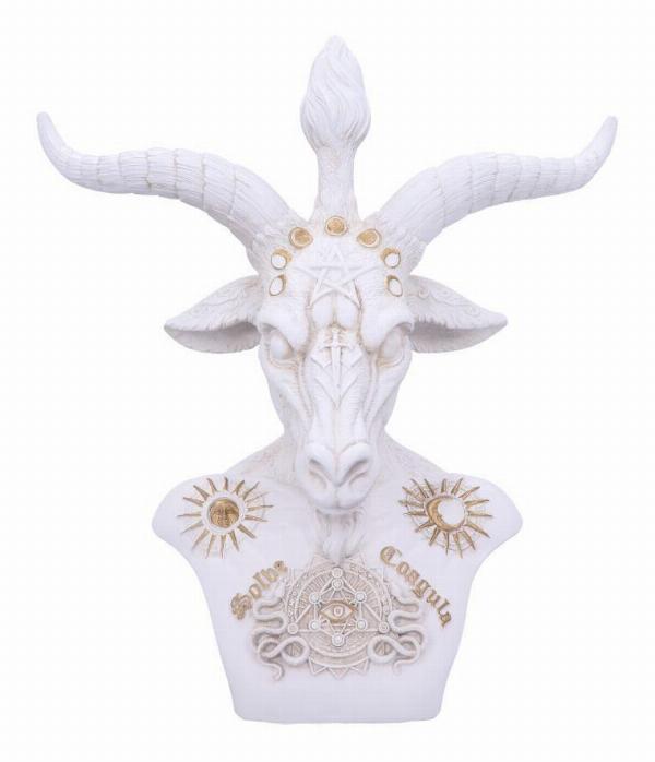 Photo #1 of product B5780U1 - White Baphomet Bust 33.5cm