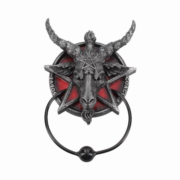 Photo #1 of product B4474N9 - Baphomet Sabatic Goat Diety Door Knocker 20.5cm