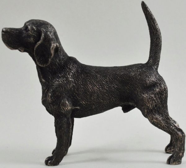 Photo of Beagle Bronze Dog Sculpture