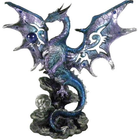 Photo of Blue Wise Dragon Figurine Alator