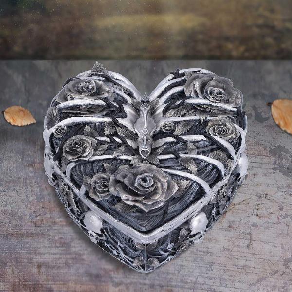 Photo #5 of product B6297X3 - Gothic Caged Heart Box 10.5cm