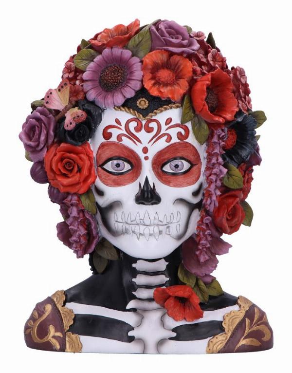 Photo #1 of product D6687A24 - Calavera Catrina Day of the Dead Bust 32cm