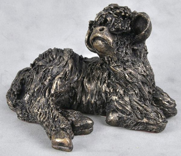 Photo of Calf Resting Bronze Sculpture