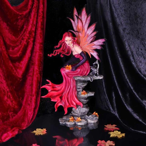 Photo #5 of product C5816U1 - Autumn Fairy with Dragon Figurine 60cm