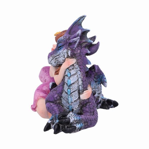 Photo #2 of product U5072R0 - Companion Cuddle Fairy and Purple Dragon Hugging Figurine