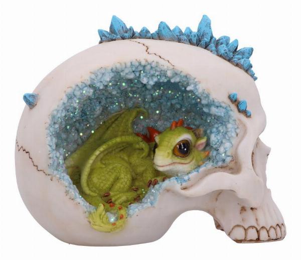 Photo #1 of product U5687U1 - Blue Crystal Cave Skull 16.5cm