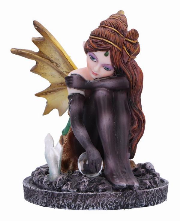 Photo #2 of product D6783B24 - Amber Auburn Crystal Fairy Figurine