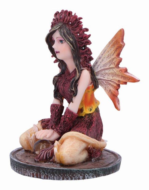 Photo #2 of product D6785B24 - Poppy Red Crystal Fairy Figurine