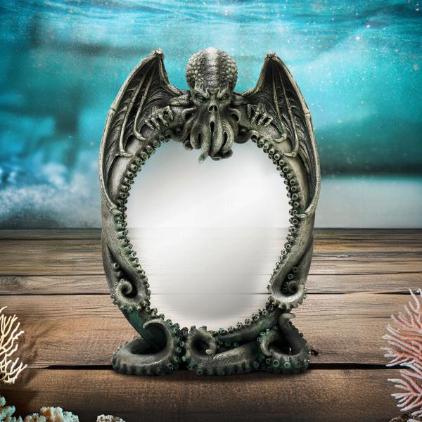 Photo #5 of product D6844C24 - Cthulhu's Reflection Gothic Mirror