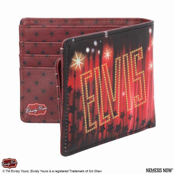 Photo #4 of product B4103M8 - Officially Licensed Elvisly Yours Elvis Wallet Red 11cm