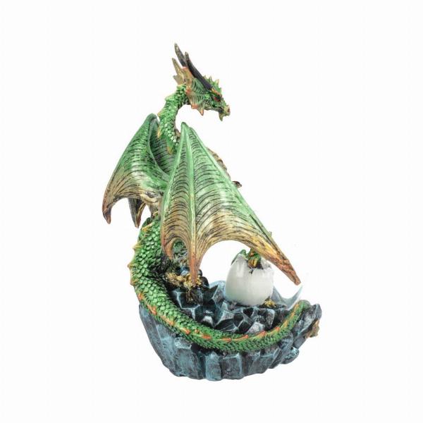 Photo #4 of product U4499N9 - Emerald Oracle Green Dragon Fortune Seer Figurine 19cm