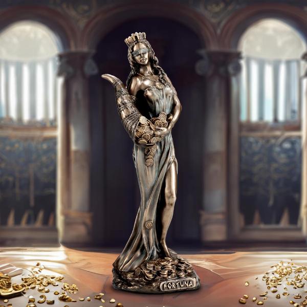 Photo #5 of product D6886C24 - Fortuna Medium Bronze Figurine