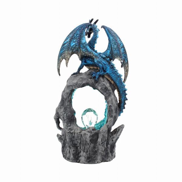 Photo #4 of product U2470G6 - Frostwing's Gateway Figurine Blue Dragon Crystal Light Up Ornament