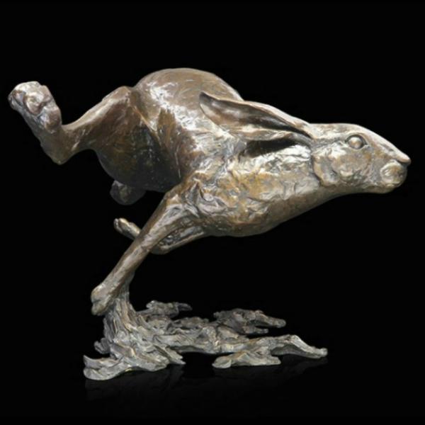 Photo of Full Pelt Hare Bronze Figurine (Limited Edition) Michael Simpson