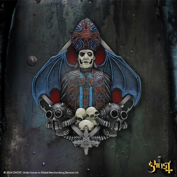 Photo #5 of product B6661B24 - Ghost Papa Emeritus IV Gothic Wall Plaque