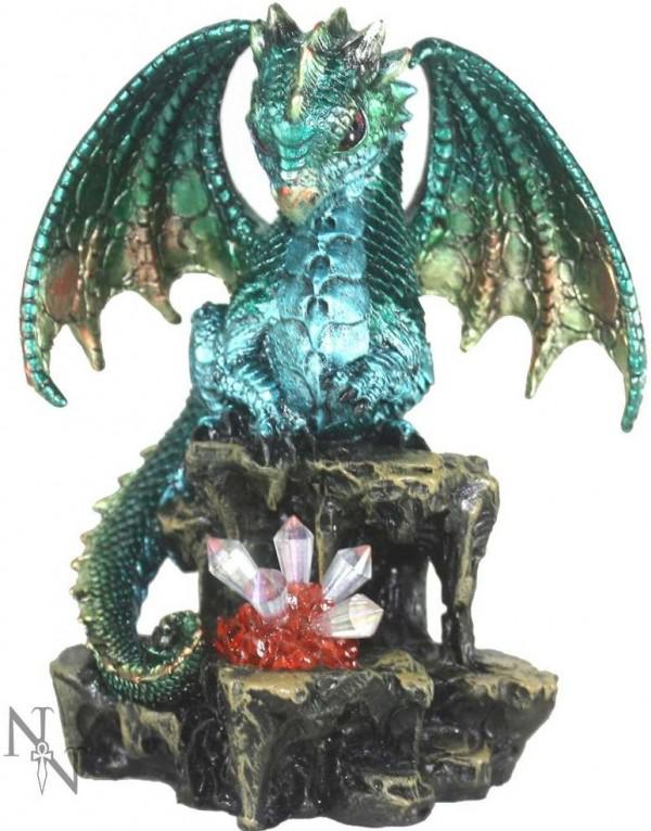 Photo of Green Dragon Figurine (Alator) Light Feature 16cm