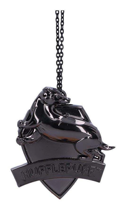 Photo #1 of product B6482X3 - Harry Potter Hufflepuff Crest Silver Weighted Hanging Ornament 6cm