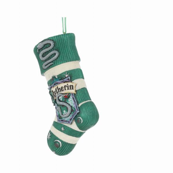 Photo #2 of product B5618T1 - Officially Licensed Harry Potter Slytherin Stocking Hanging Festive Ornament