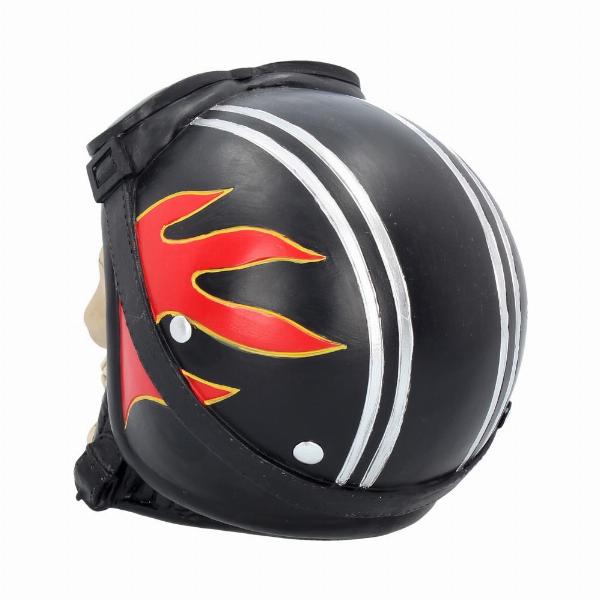 Photo #4 of product U3539J7 - Hell Fire Biker Flame Helmet Skull Ornament