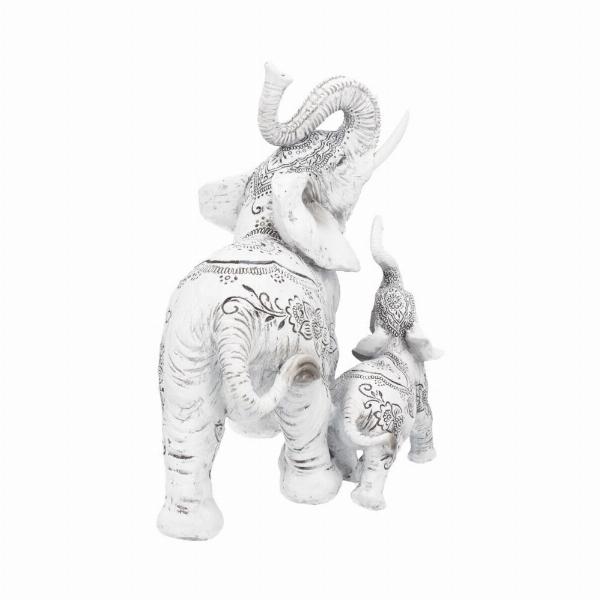 Photo #4 of product H4566N9 - Henna Happiness Elephant and Calf Figure 17cm