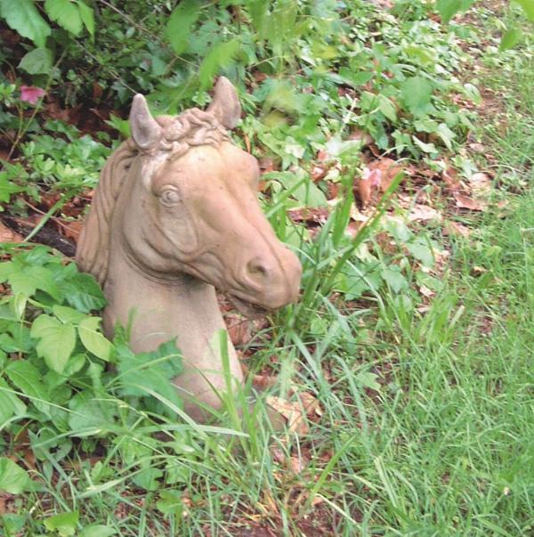 Photo of Horse Head Stone Sculpture