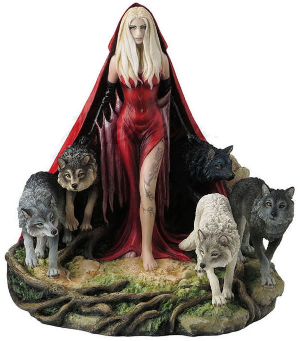Photo of Howl Scarlet Lady and Wolves Figurine 23cm (Ruth Thompson)