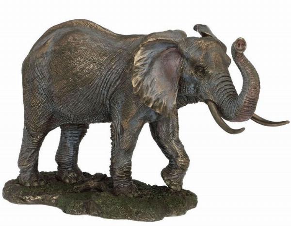 Photo of Large Bronze Elephant Standing 33cm