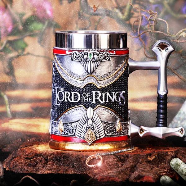 Photo #5 of product B5873V2 - Officially Licensed Lord of the Rings Aragorn Tankard 15.5cm