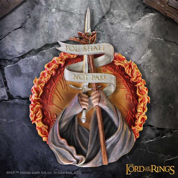 Photo #5 of product B6672B24 - Lord of the Rings You Shall Not Pass Wall Plaque