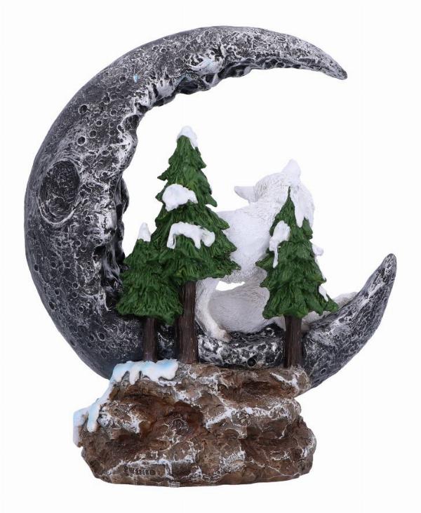 Photo #3 of product U6441X3 - Lunar Companions Wolves Moon Figurine 19.3cm
