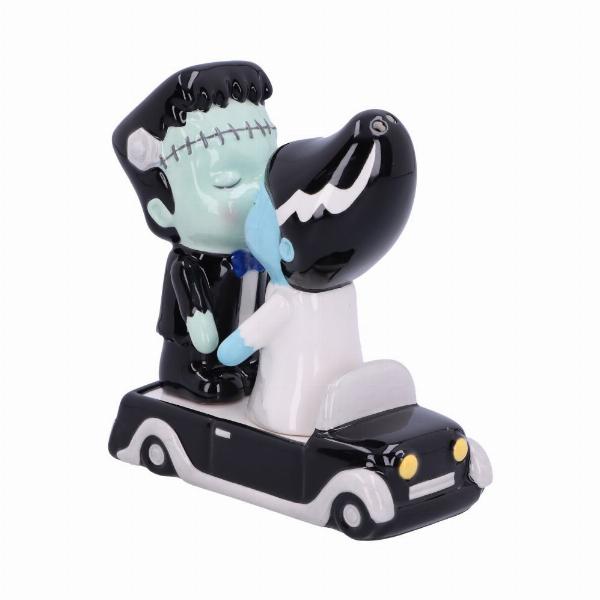 Photo #4 of product D6121W2 - Frankenstein and His Bride Salt and Pepper Shakers 11.4cm