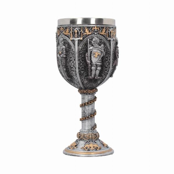 Photo #2 of product D1070C4 - Medieval Knight Chain Wine Goblet