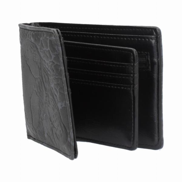 Photo #2 of product C4265M8 - Memento Mori Skull Embossed Wallet