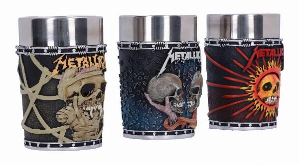 Photo #4 of product B6585A24 - Metallica Pushead Art Collectible Shot Glass set