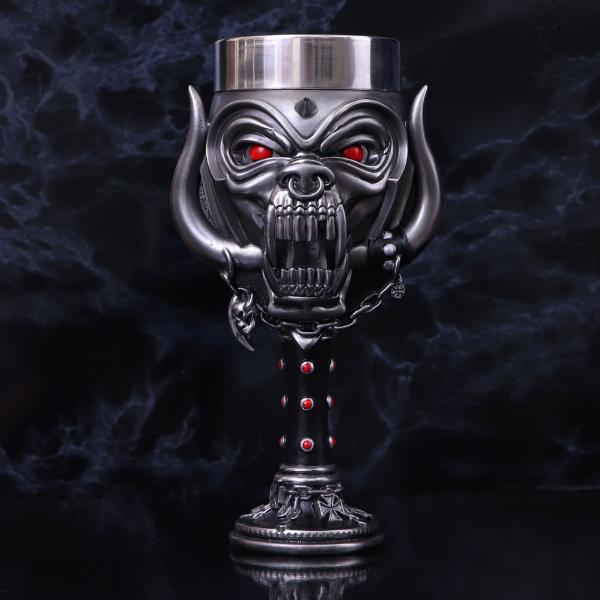 Photo #5 of product B5344S0 - Officially Licensed Motorhead Snaggletooth Warpig Goblet Glass