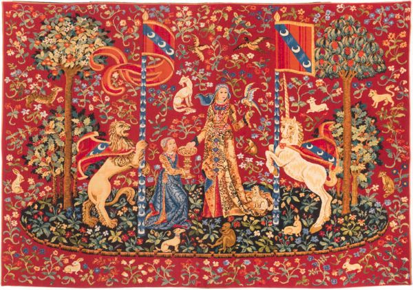 Phot of My Only Desire Medieval Wall Tapestry