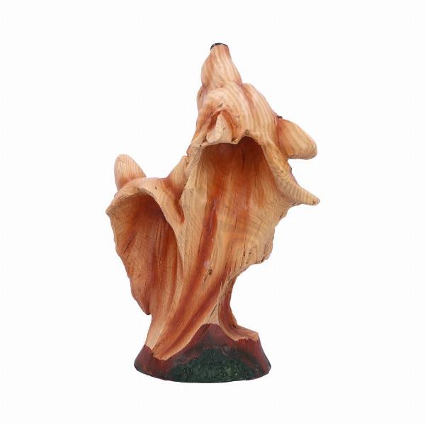 Photo #3 of product H5035R0 - Natural Call Howling Wolf Wood Effect Bust
