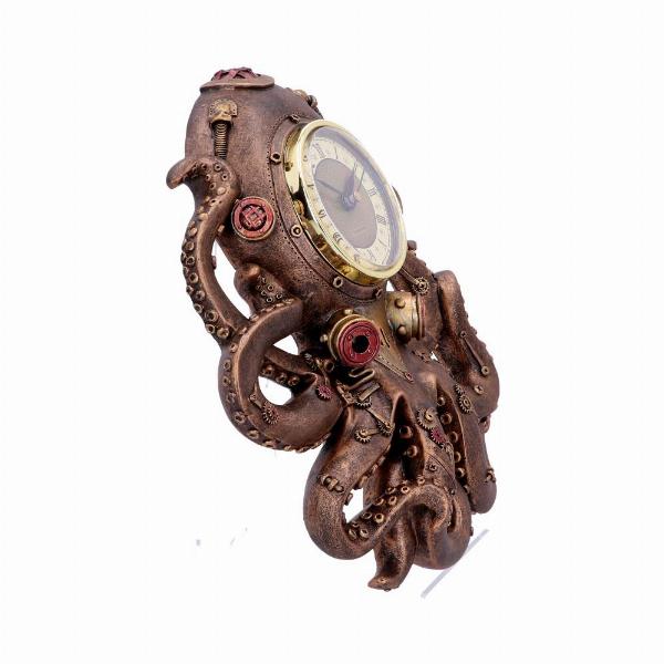 Photo #3 of product U4765P9 - Octoclock Steampunk Octopus Squid Wall Clock