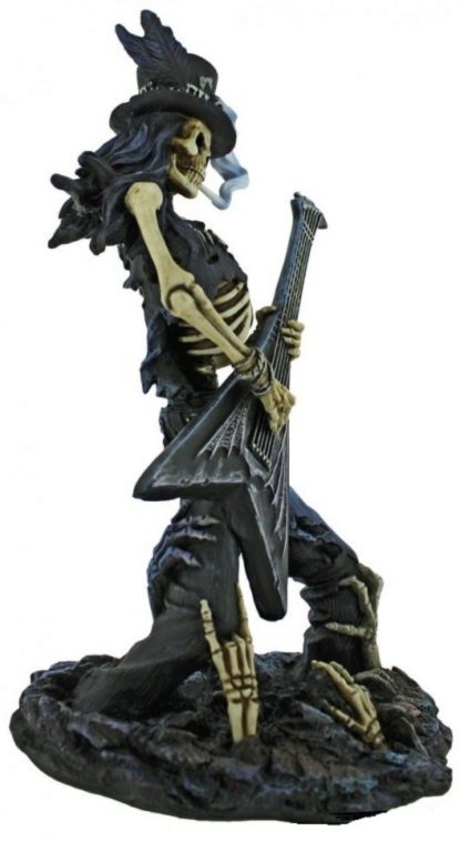 Play Dead Métal Lourd Déco james Squelette Figurine Rocker avec Guitare
