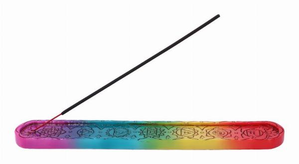 Photo #1 of product U5813U1 - Rainbow Chakra Incense Burner 12cm (Set of 4)