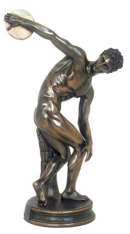 Photo of The Discobolus of Myron Bronze Figurine