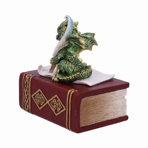 Photo #2 of product U6179W2 - The Scribe Dragon Trinket Box 13.8cm