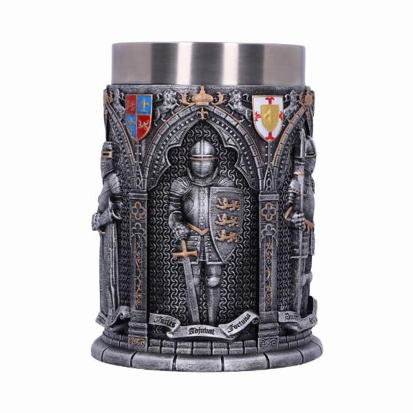 Photo #4 of product B5167R0 - The Vow English Armoured Knight Latin Oath Tankard