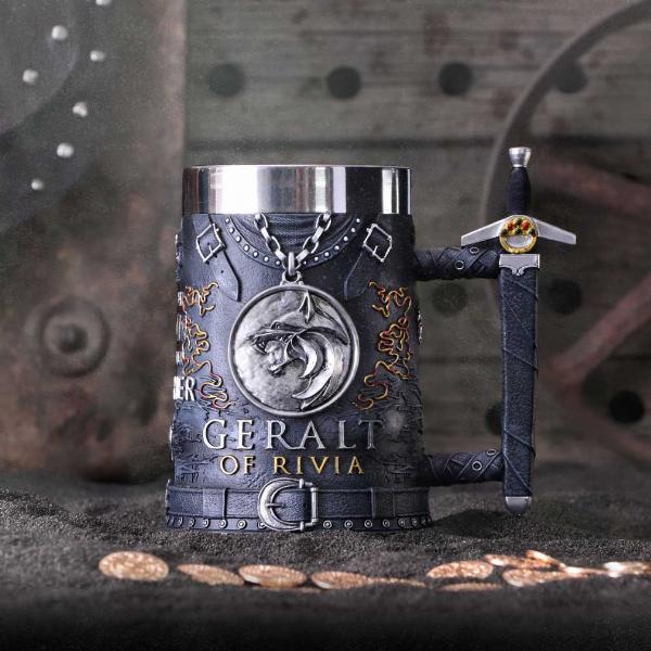 Photo #5 of product B5970V2 - The Witcher Geralt of Rivia Tankard 15.5cm